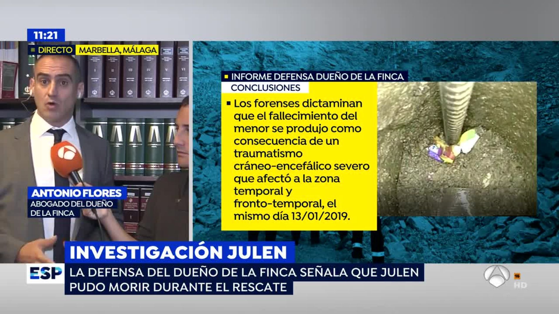 Informe de la muerte de Julen