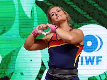 Lydia Valentín, durante una competición Lydia Valentín, durante una competición