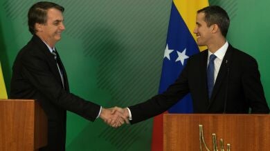 Bolsonaro se compromete con Guaidó en la búsqueda de democracia en Venezuela