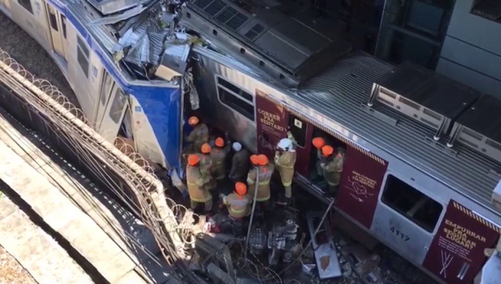 Accidente de dos tren en Brasil