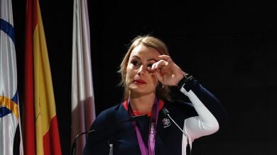 Lydia Valentín, tras recibir su oro de Londres 2012: 