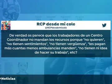 ,la respuesta de una trabajadora del 112 que recibe cuatro alertas de emergencia y solo tiene una ambulancia ,la respuesta de una trabajadora del 112 que recibe cuatro alertas de emergencia y solo tiene una ambulancia