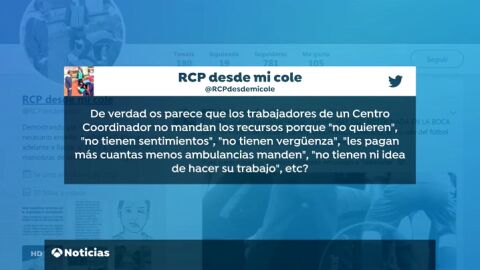 ,la respuesta de una trabajadora del 112 que recibe cuatro alertas de emergencia y solo tiene una ambulancia 