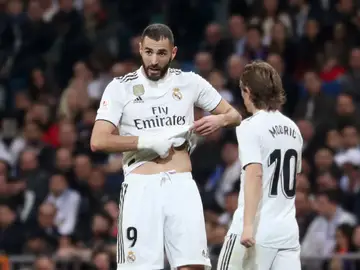 Karim Benzema durante El Clásico Karim Benzema durante El Clásico