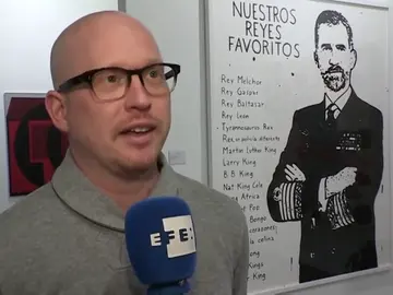 Al “ninot” del Rey se suma otra obra: un polémico cuadro con la imagen del monarca Al “ninot” del Rey se suma otra obra: un polémico cuadro con la imagen del monarca