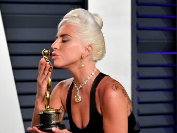 Lady Gaga tras ganar un Oscar por 'Ha nacido una estrella'