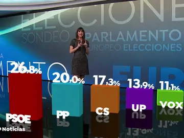 El PSOE ganaría las elecciones europeas y Vox entraría en el Parlamento Europeo, según el CIS El PSOE ganaría las elecciones europeas y Vox entraría en el Parlamento Europeo, según el CIS
