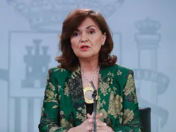 La vicepresidenta del Gobierno, Carmen Calvo La vicepresidenta del Gobierno, Carmen Calvo