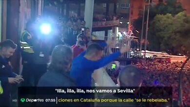 Fiestón del Valencia tras alcanzar la final de Copa del Rey: 