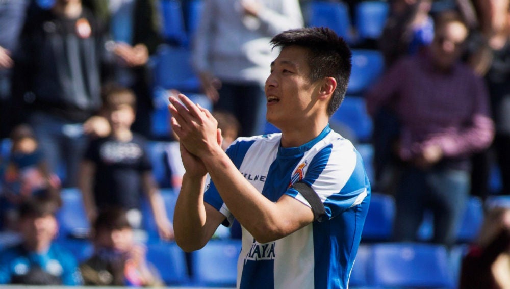 Wu Lei, con el Espanyol