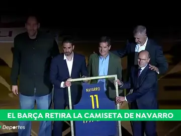 El emotivo homenaje del Barcelona Lassa a Juan Carlos Navarro: "Os echaré de menos" El emotivo homenaje del Barcelona Lassa a Juan Carlos Navarro: "Os echaré de menos"