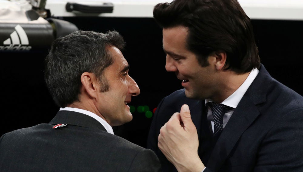Valverde y Solari en El Clásico