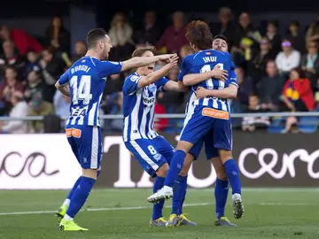El Alavés celebra un gol El Alavés celebra un gol