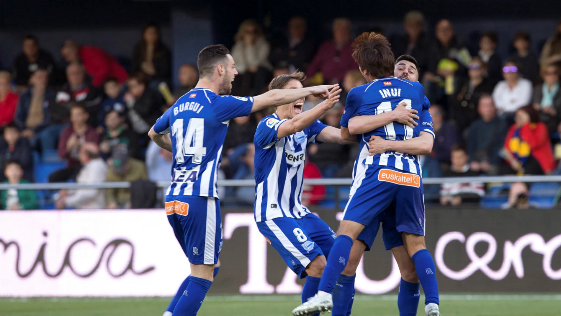 El Alavés celebra un gol El Alavés celebra un gol