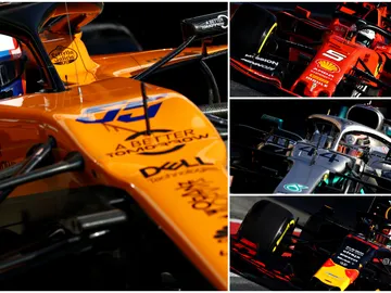Carlos Sainz, Vettel, Hamilton y Verstappen Carlos Sainz, Vettel, Hamilton y Verstappen