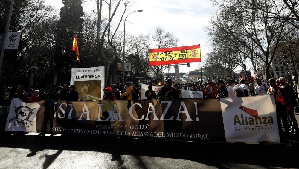 Vista de la manifestación en Madrid 