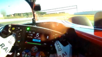 Kimi Raikkonen, sobre el Alfa Romeo