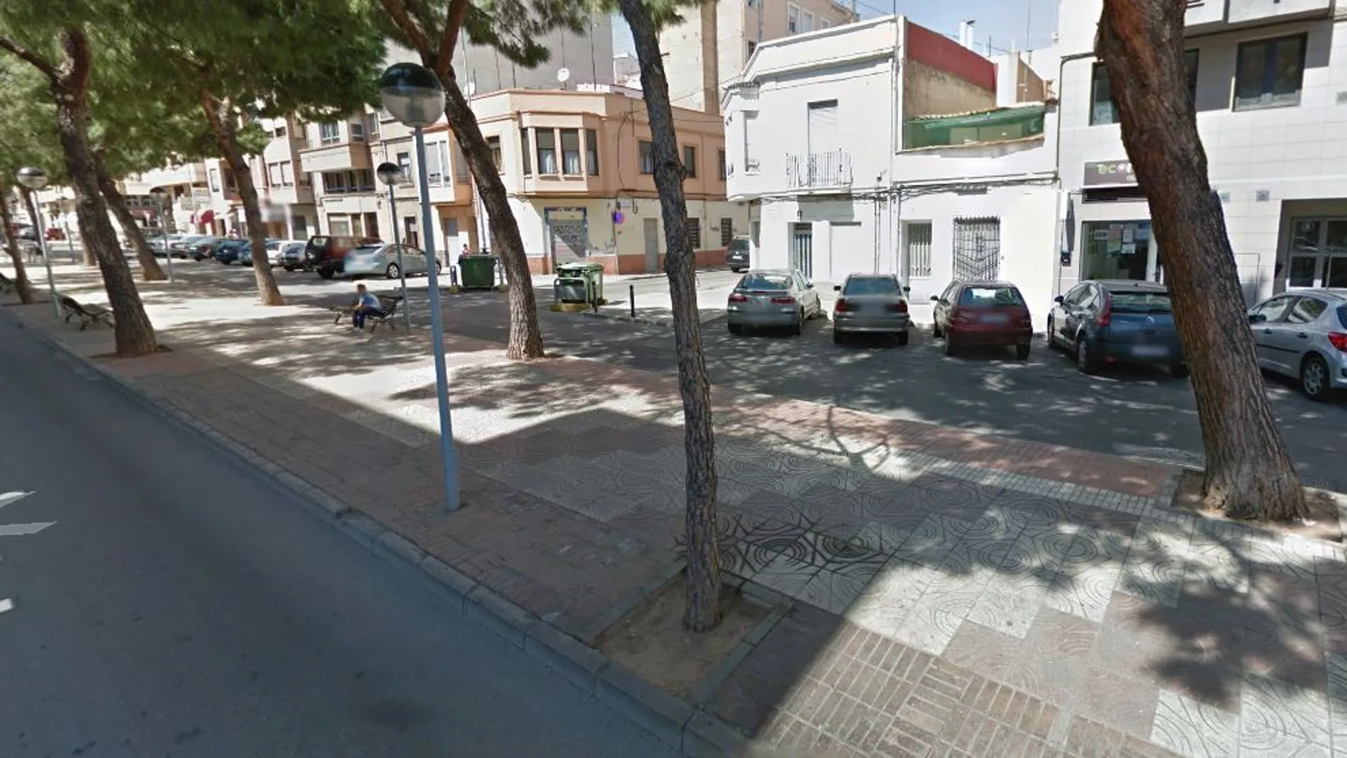 La calle en la que ocurrió la pelea La calle en la que ocurrió la pelea