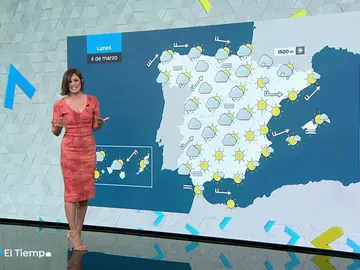 El lunes, descenso de temperaturas en gran parte de la Península El lunes, descenso de temperaturas en gran parte de la Península
