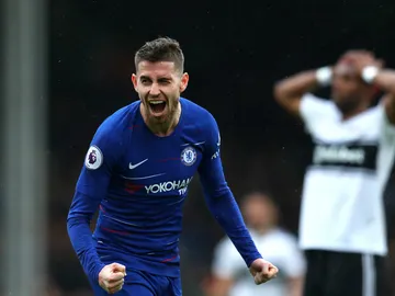Jorginho celebra un gol Jorginho celebra un gol