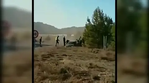 Un joven se salta un control policial y varios agentes resultan heridos en Teruel Un joven se salta un control policial y varios agentes resultan heridos en Teruel