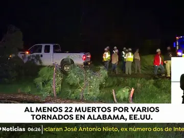 Al menos 22 muertos y 40 heridos en Alabama por el paso de varios tornados Al menos 22 muertos y 40 heridos en Alabama por el paso de varios tornados
