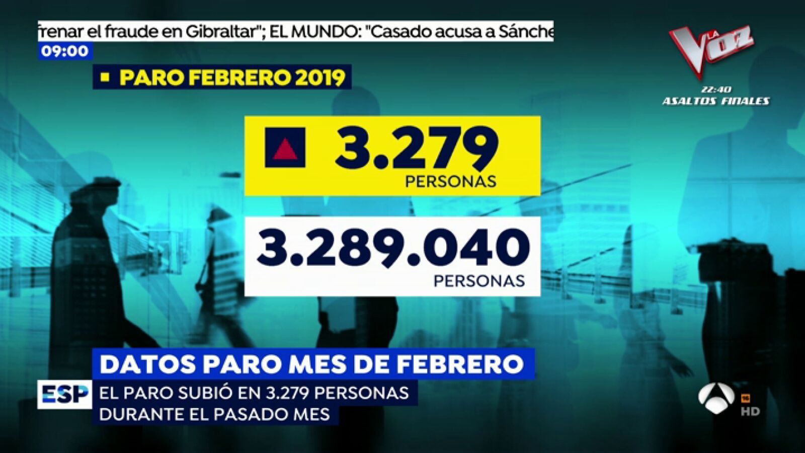 El paro sube en 3.279 personas en febrero, su peor registro en este mes desde 2013