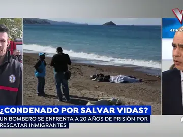El bombero andaluz que se juega 20 años de cárcel por rescatar a inmigrantes del mar: "Se ahogaban delante de nuestros ojos" El bombero andaluz que se juega 20 años de cárcel por rescatar a inmigrantes del mar: "Se ahogaban delante de nuestros ojos"