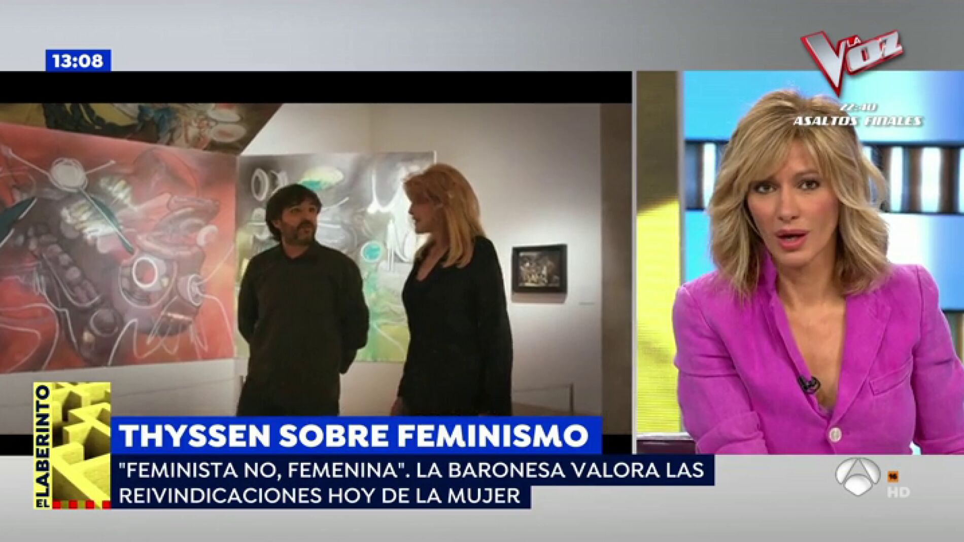 Susanna Griso se indigna con la baronesa Thyssen: "Es tan triste que tengamos que escuchar estas cosas"