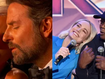 Brie Larson y Samuel L. Jackson imitan a Lady Gaga y Bradley Cooper cantando 'Shallow' Brie Larson y Samuel L. Jackson imitan a Lady Gaga y Bradley Cooper cantando 'Shallow'