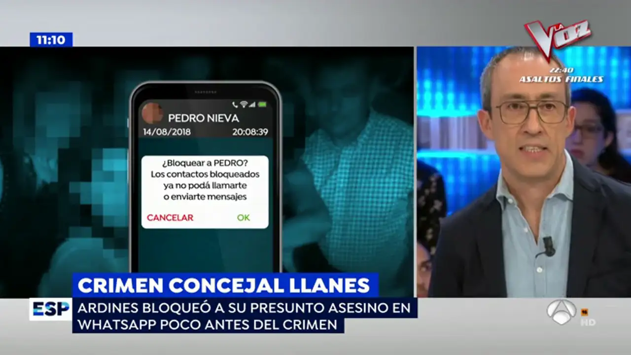 Por qué bloqueó Javier Ardines en su móvil a su asesino y a la mujer de esté 48 horas antes del crimen