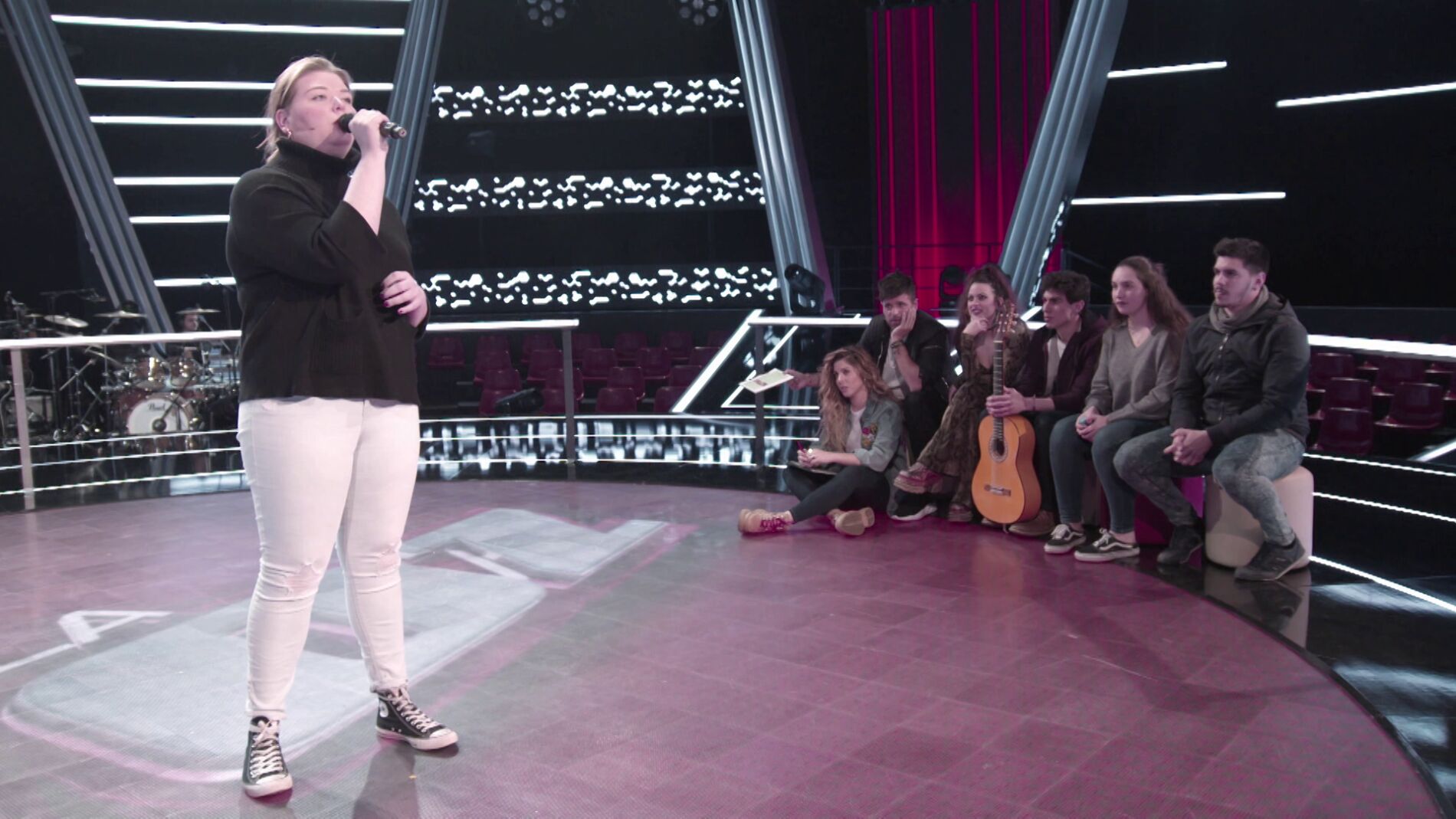 V&Iacute;DEO-LA VOZ:Pablo L&oacute;pez, feliz con los ensayos de Hannah Labotka: &ldquo;Es una suerte que esta canci&oacute;n haya ca&iacute;do en tu voz&rdquo;