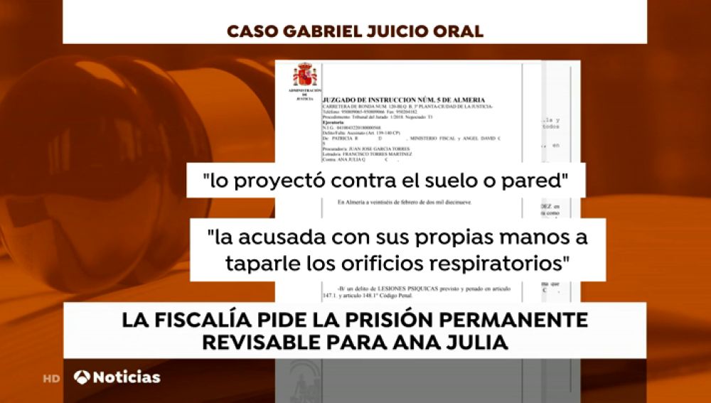 El juez abre el juicio oral contra Ana Julia Quezada por el crimen del pequeño Gabriel