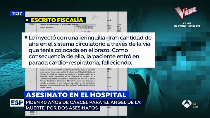 Condenan a 40 años de cárcel al 'ángel de la muerte' angel:muerte