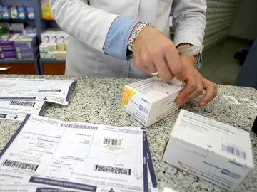 Expedición de medicamentos con receta en una farmacia Expedición de medicamentos con receta en una farmacia