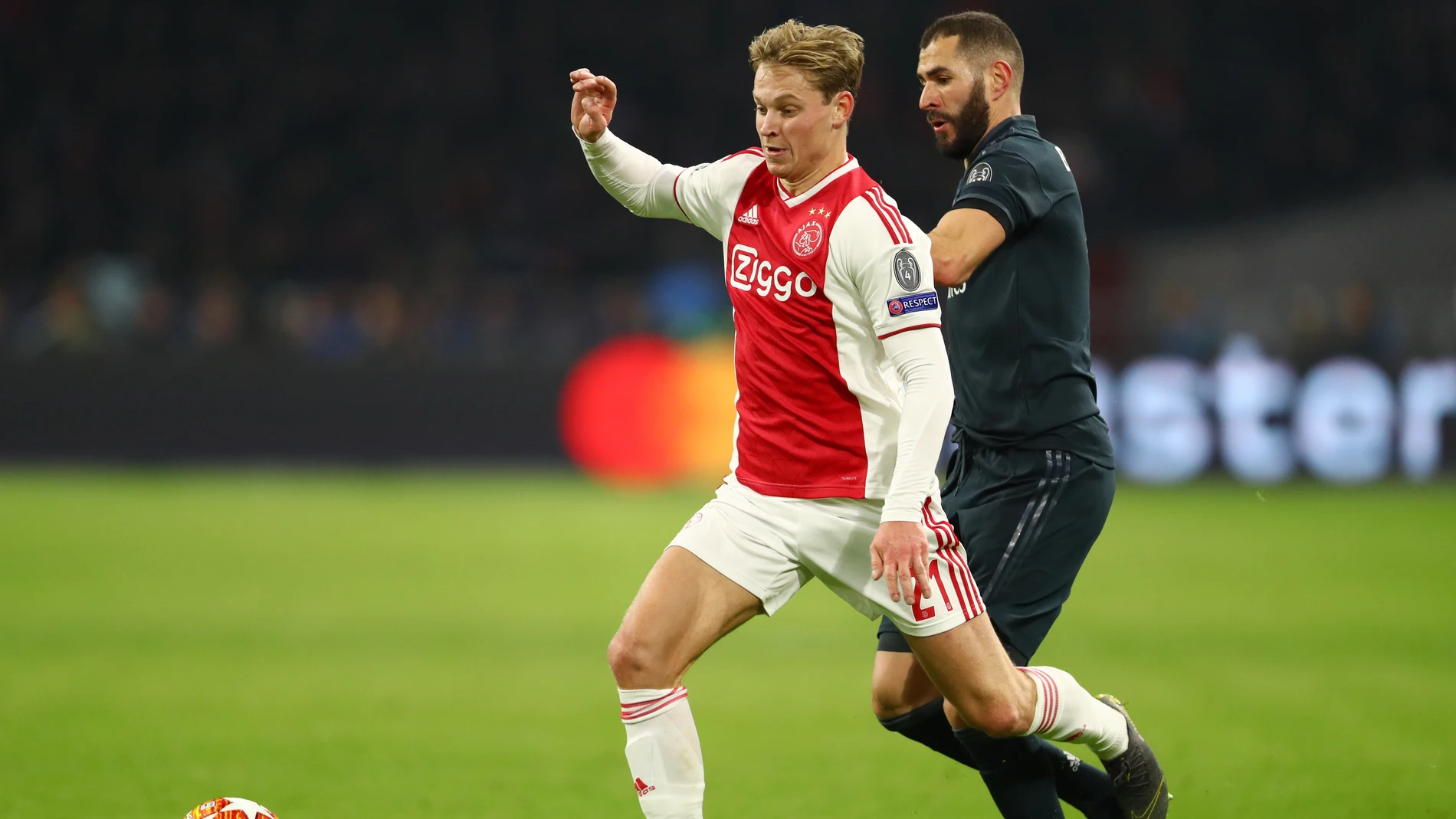Frenkie de Jong, en el partido de ida ante el Real Madrid Frenkie de Jong, en el partido de ida ante el Real Madrid