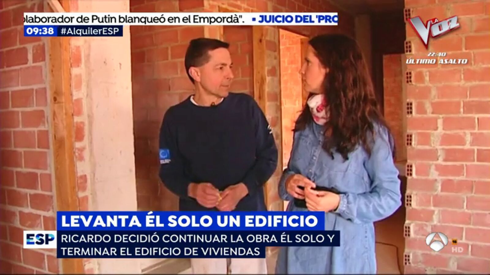 La historia de superación de Ricardo, el operario en paro que ha construido él solo un edificio de viviendas