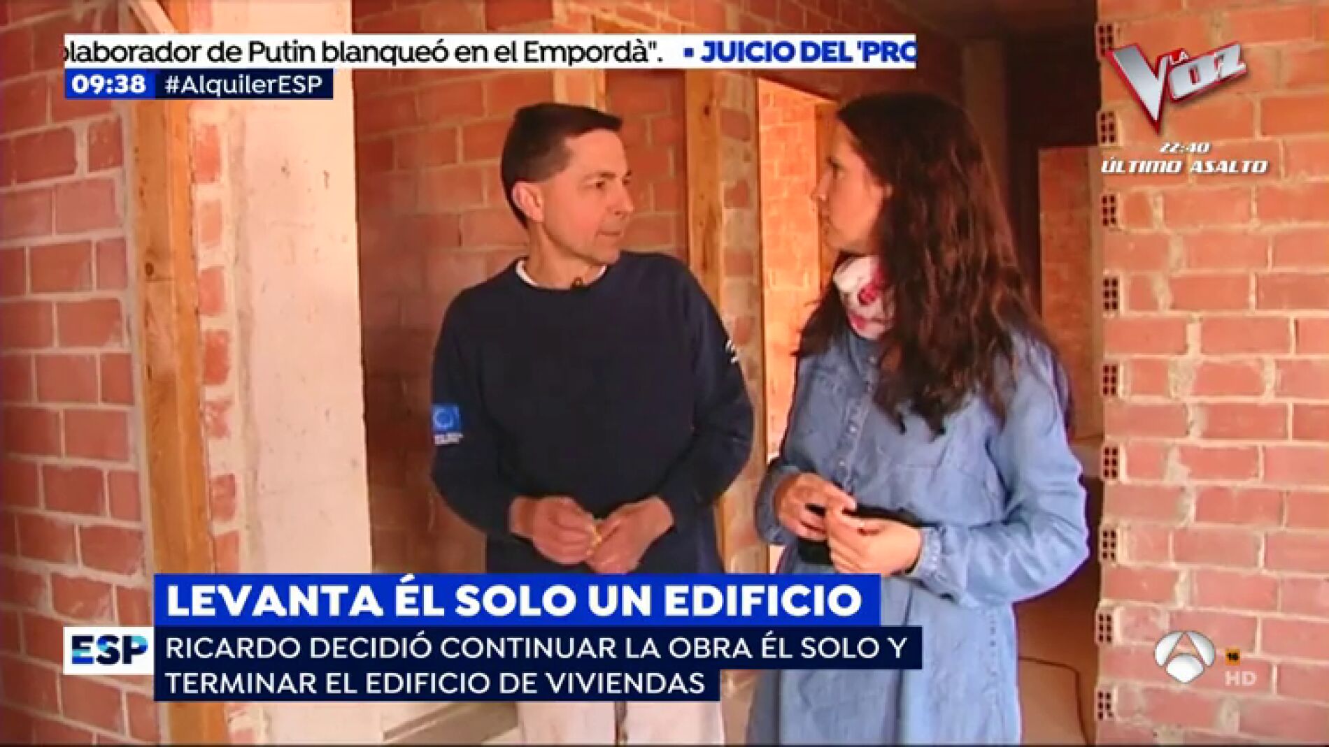 Ricardo, el operario en paro que ha construido &eacute;l solo un edificio de viviendas