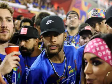 Neymar, en el Sambodromo de Río de Janeiro Neymar, en el Sambodromo de Río de Janeiro