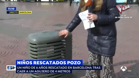 Angustioso rescate de dos niños de 6 y 7 años que cayeron a un agujero en Barcelona y Salamanca agujero