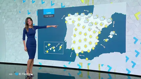 Las temperaturas subirán aún más el lunes en Andalucía y bajarán en el nordeste Las temperaturas subirán aún más el lunes en Andalucía y bajarán en el nordeste