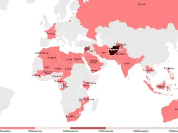 Mapa del yihadismo 2018 Mapa del yihadismo 2018