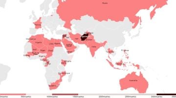 Mapa del yihadismo 2018