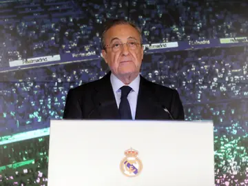 Florentino Pérez en el Bernabeu Florentino Pérez en el Bernabeu