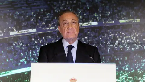 Florentino Pérez en el Bernabeu Florentino Pérez