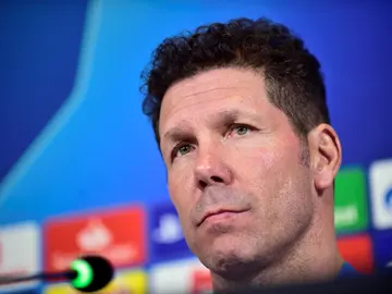 Simeone, en rueda de prensa en Turín Simeone, en rueda de prensa en Turín