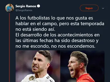 Sergio Ramos responde a las críticas en Twitter Sergio Ramos responde a las críticas en Twitter