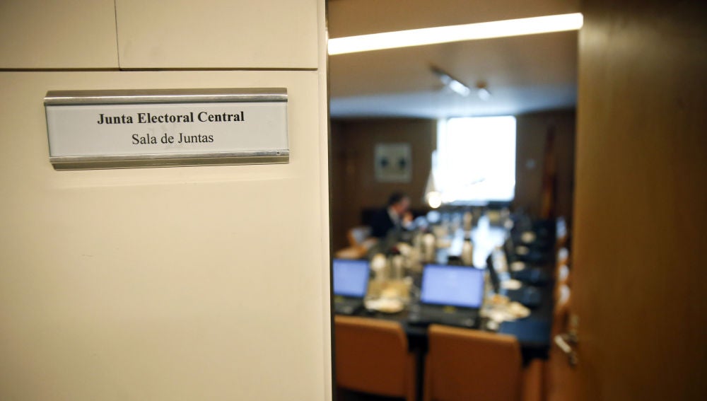 Imagen de la Sala de Juntas, de la Junta Electoral Central (JEC)