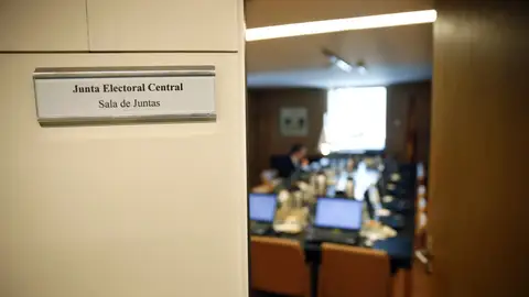 Imagen de la Sala de Juntas, de la Junta Electoral Central (JEC) Imagen de la Sala de Juntas, de la Junta Electoral Central (JEC)