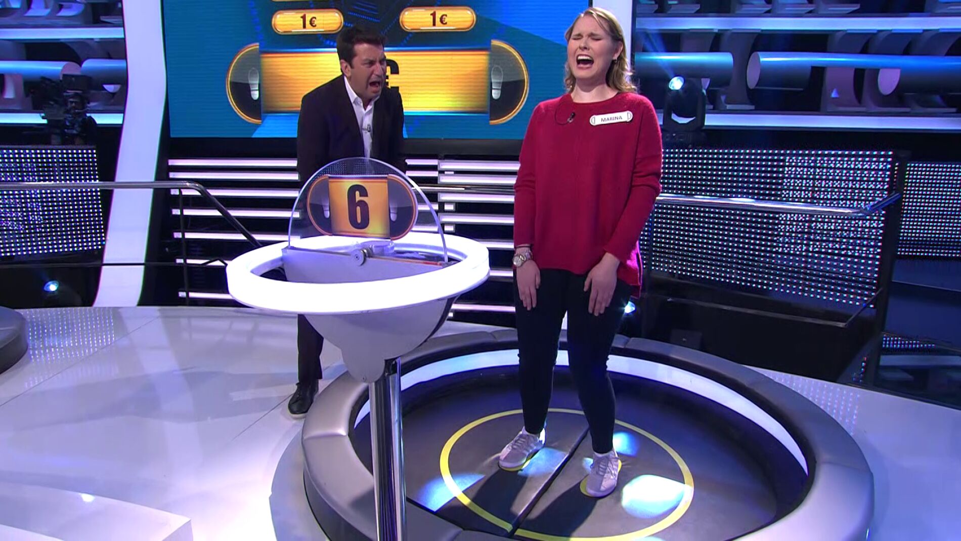 La concursante bipolar de '&iexcl;Ahora caigo!': de la tranquilidad a los gritos antes de caer por la trampilla 